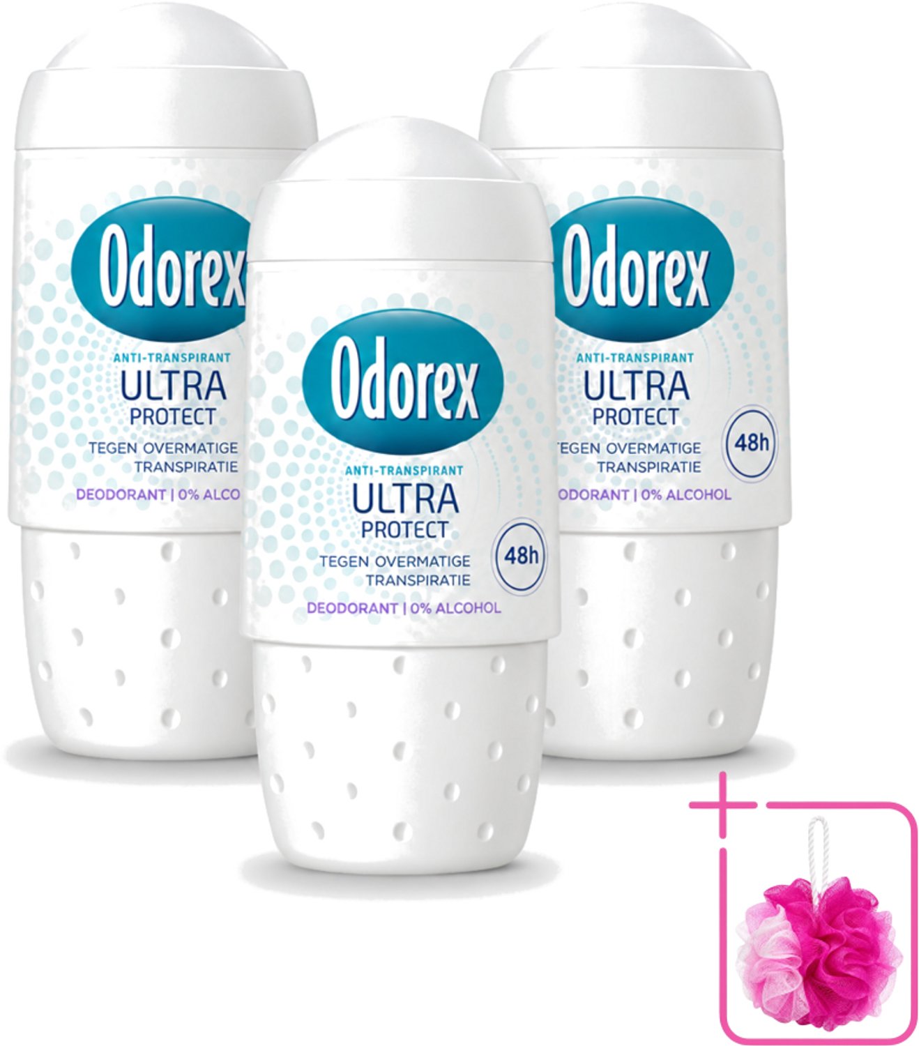 3 x Odorex - Deodorant Roller - Ultra Protect - Maximale Bescherming - 50 ml - Bulkverpakking - Deodorant roller - Zweetbestendig