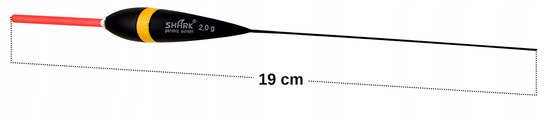 Shark Balsa Dobber 2.0g / 19cm - Perfect Hunter Vaste Dobber — afbeelding 3