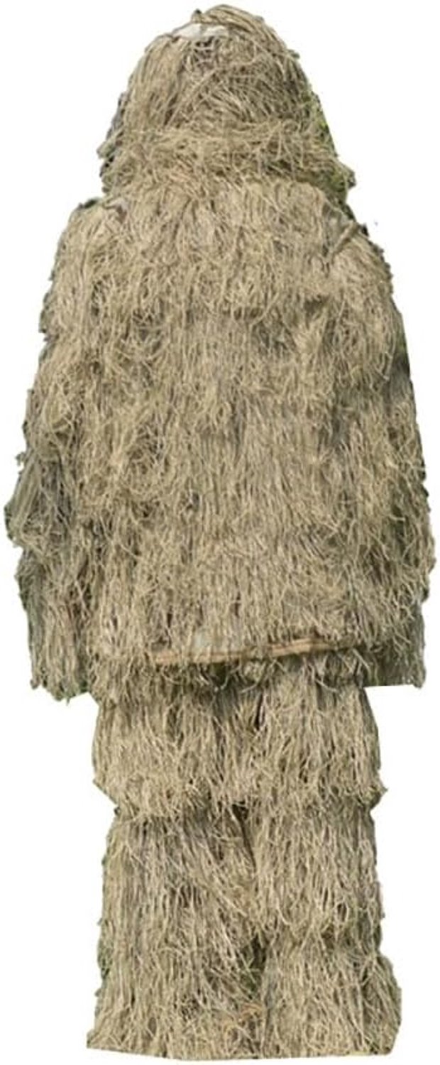 Camouflage pak set 3D ghillie camouflagepak jachtpak bos jungle 5-in-1 ghillie pak outdoor herbruikbare wikkelcamouflage ghillie pak camo unisex