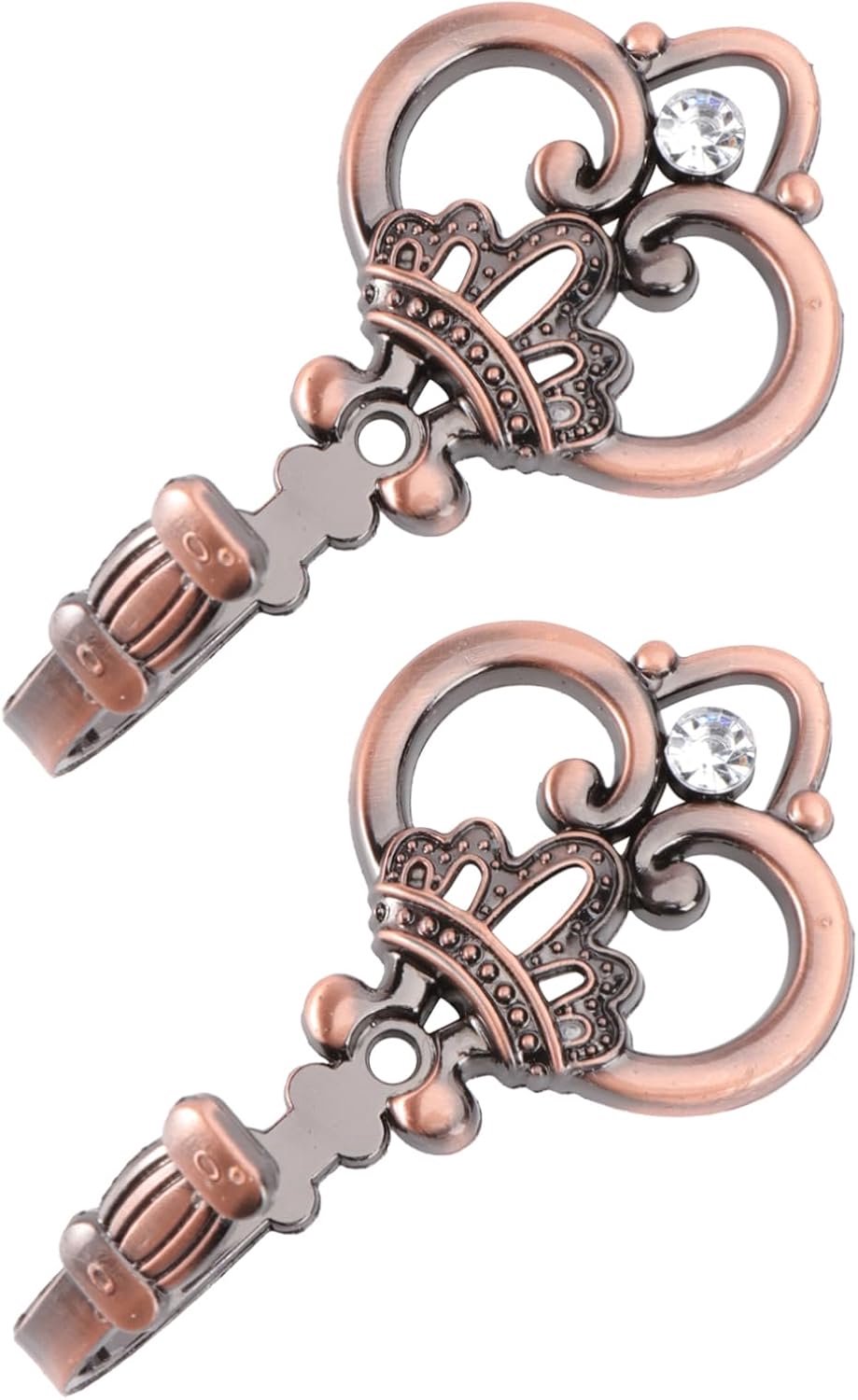 2 Paar gordijn haak curtain hooks gordijnhaken hangers kleding rek hoeden hanger rustieke kapstok vintage inrichting decor gordijn tiebacks muurhaken voor thuis legering rood