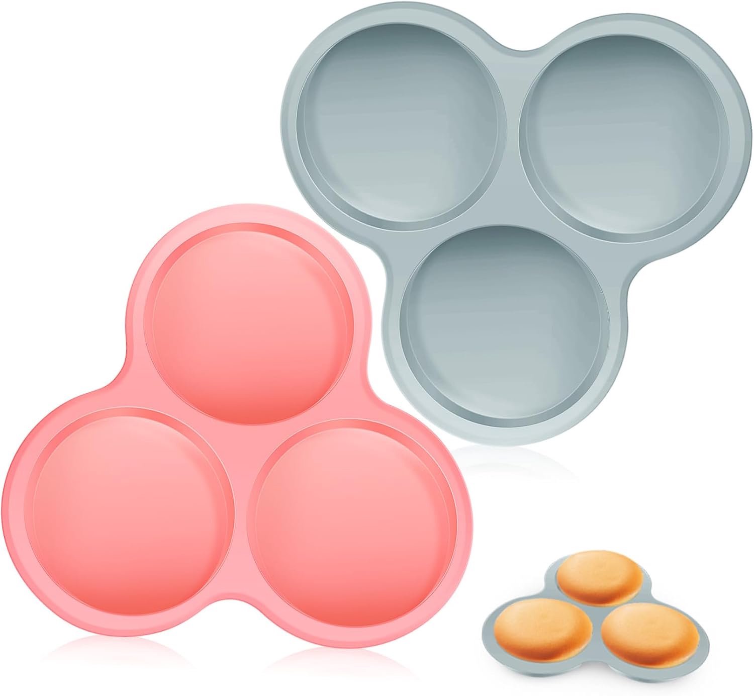 Nagerecht 2 Stuks Taartvorm (1 blauw + 1 roze) eiervormen voor airfryer muffinvormpjes bruiloft wedding papieren bekertjes frituur taartvormen voor het bakken bakvormen