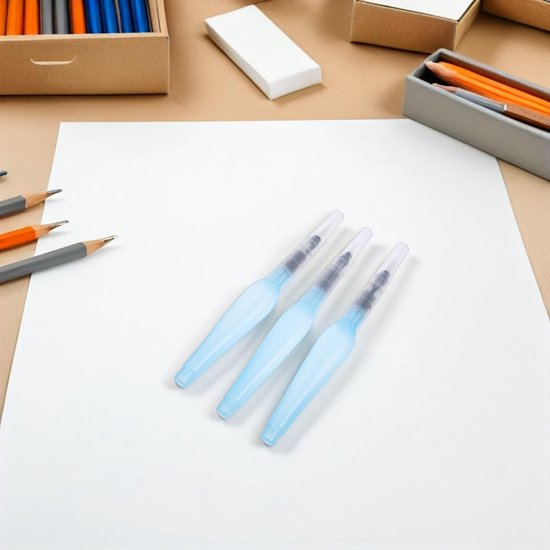 12 Stuks penselen aquarelpenseelpennen waterkleurborstel Waterverfpen — afbeelding 3