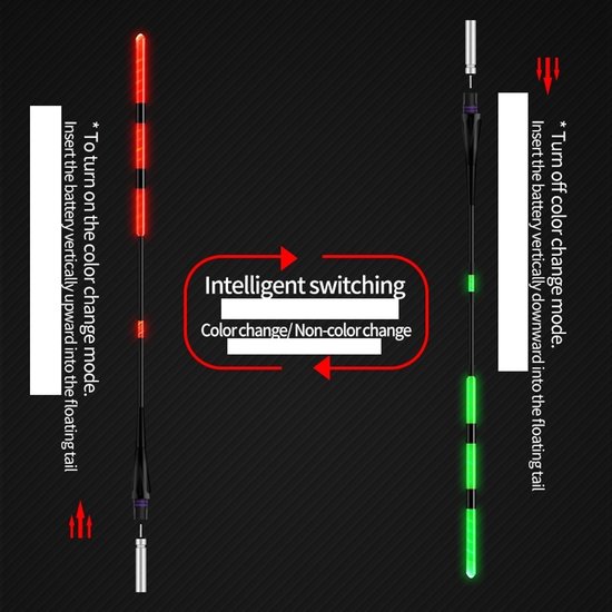 100x Vangst Indicatoren - Kleurwissel + 30x Batterijen — afbeelding 2