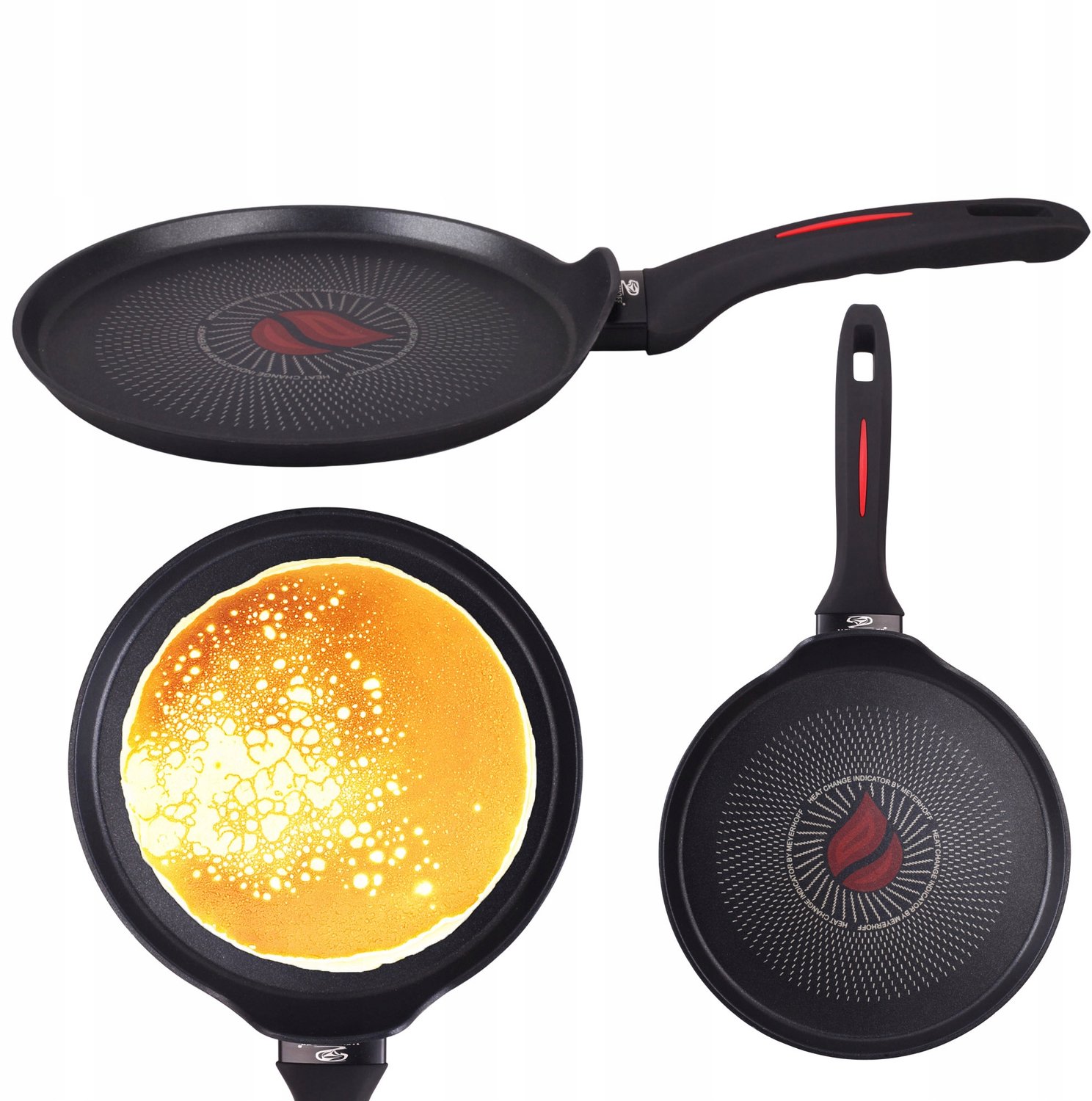 Pannenkoekenpan 26cm met Thermo Point - Geschikt voor Inductie