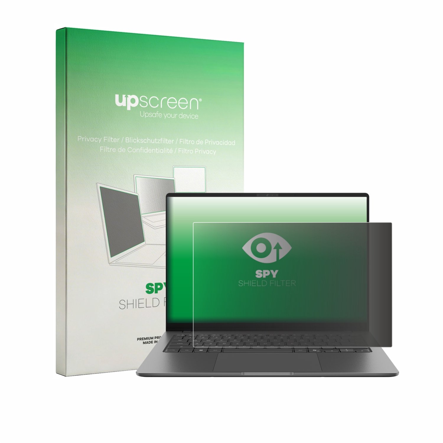 upscreen - privacyscherm voor ASUS Vivobook S14 S5408 - privacy filter screenfilter Blauwlichtfilter