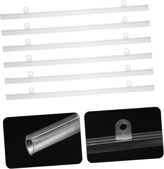 10stuks Pvc Poster Hanger Rail Eenvoudige Installatie Snelle Bevestiging Voor Stabiliteit Van Posters Advertenties Voor Supermarkten — afbeelding 5