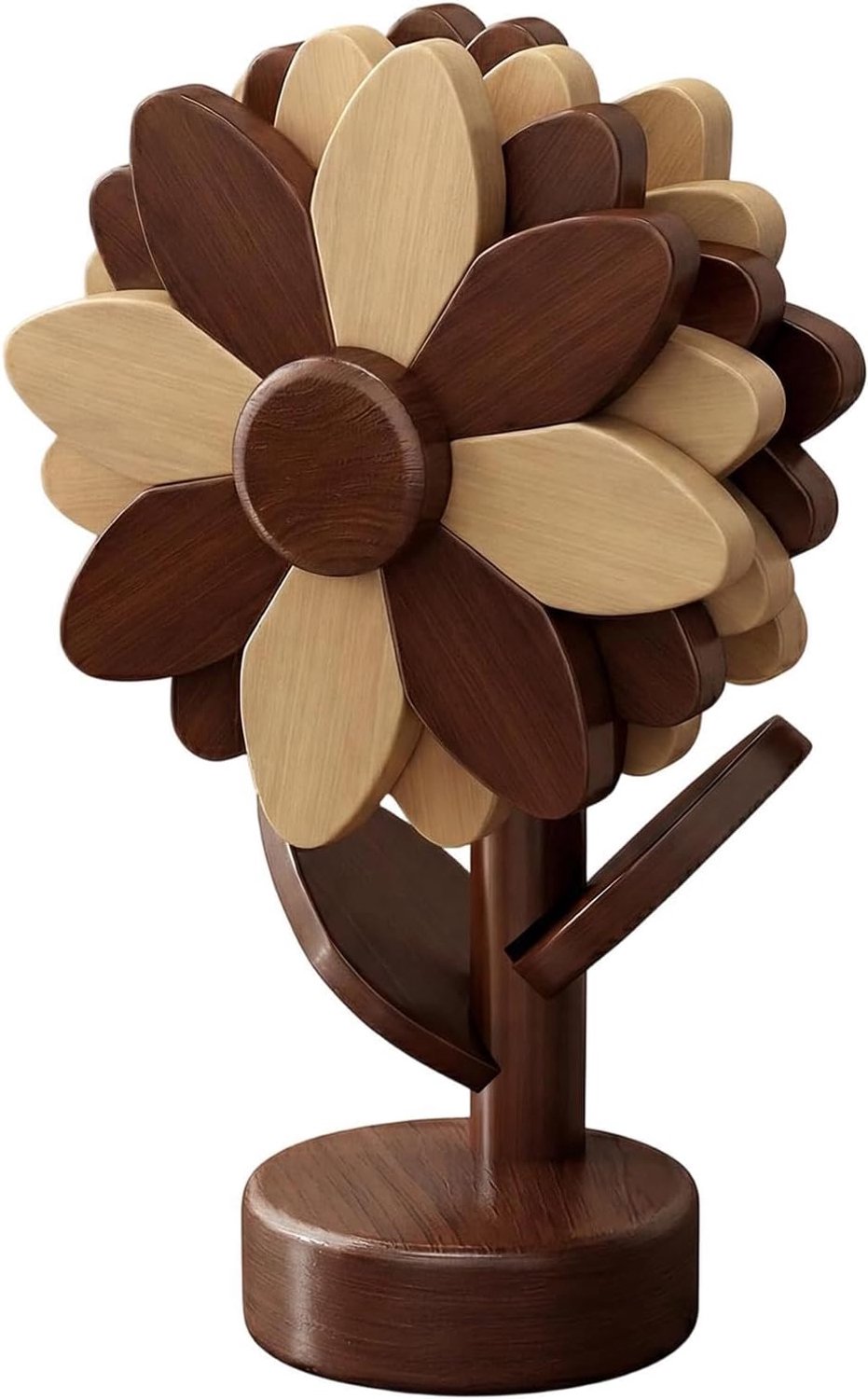 Houten Boomtrivets Opvouwbare Decoratieve Zonnebloem Gevormde Tafelblad