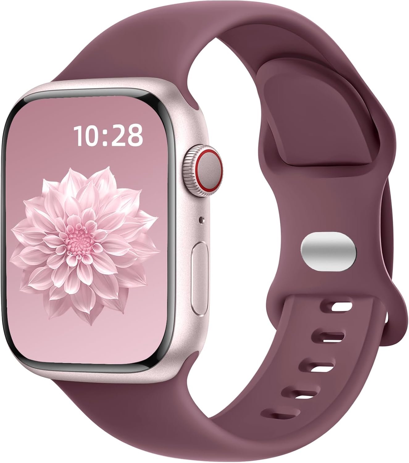 Dirrelo Armband compatibel met Apple Watch armband 42 mm, 41 mm, 40 mm, 38 mm, 46 mm, 45 mm, 44 mm, 42 mm, 49 mm, dames en heren, zachte siliconen sportarmband voor iWatch SE Ultra 2, Series 10, 9, 8