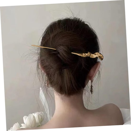2stuks Geometrische Metalen Haarspelden Van Vintage Haaraccessoires Voor Vrouwen Geschikt Voor Lange Haarstijlen Elegante Charmante Haarjuwelen Voor Diverse Gelegenheden — afbeelding 3