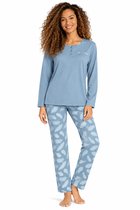 Comtessa Dames Pyjama – 100% Katoen – Lichtblauw - Maat 48