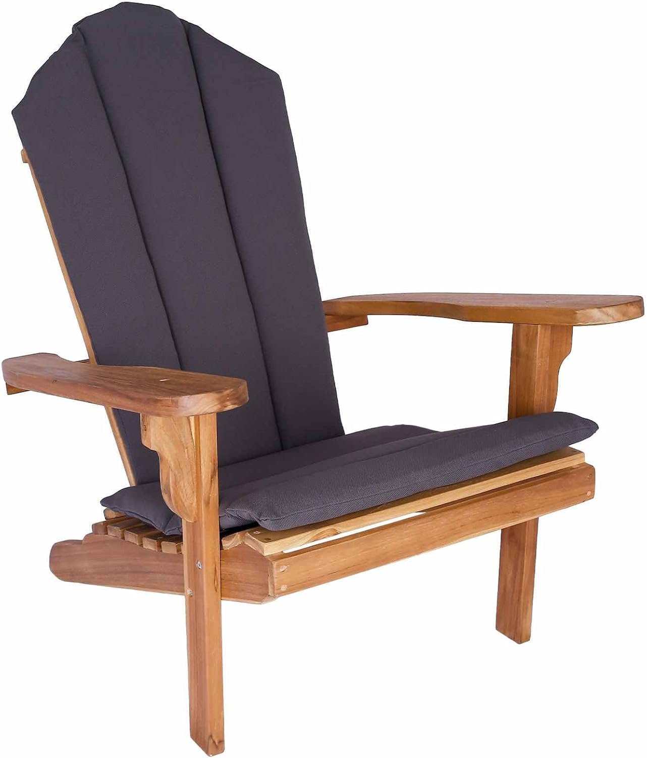 Tuinstoel Adirondack massief hout teak natuur