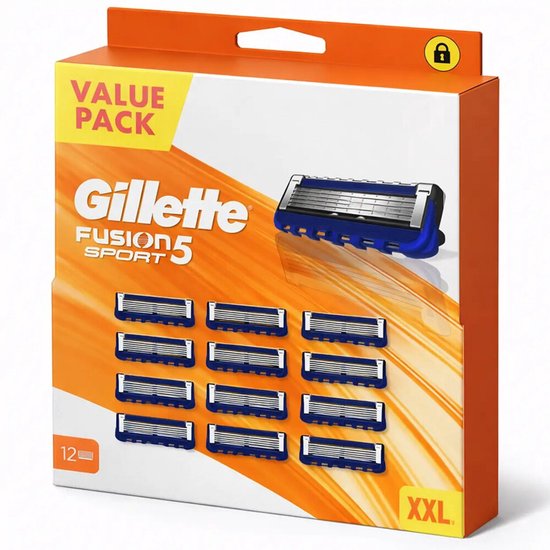 Gillette Fusion 5 Sport Scheermesjes 12 stuks