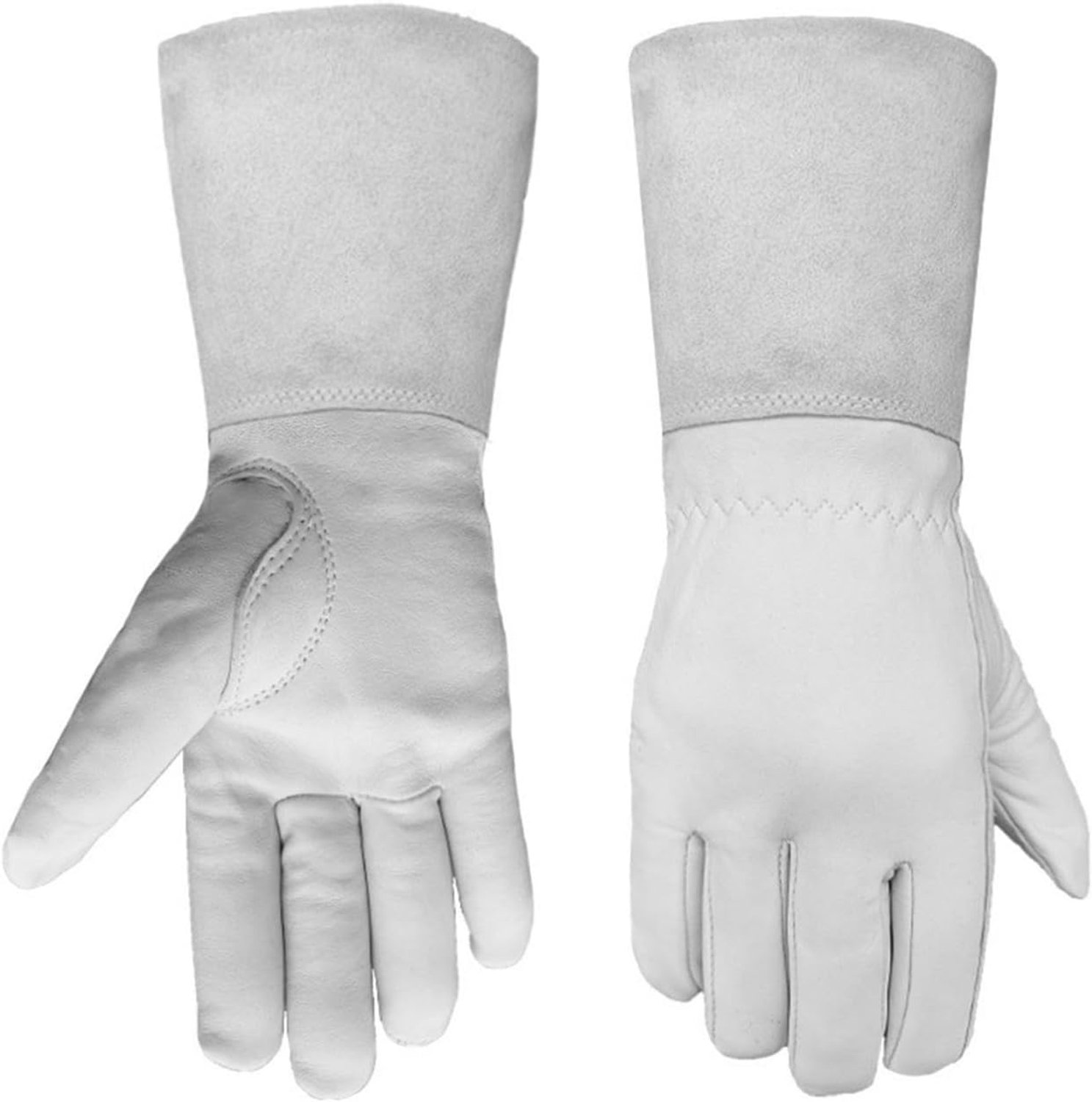 Lange tuinhandschoenen, multifunctionele rozen snoeihandschoenen, geschikt voor buitenactiviteiten en tuinwerkzaamheden, lange mouwen voor lassen.