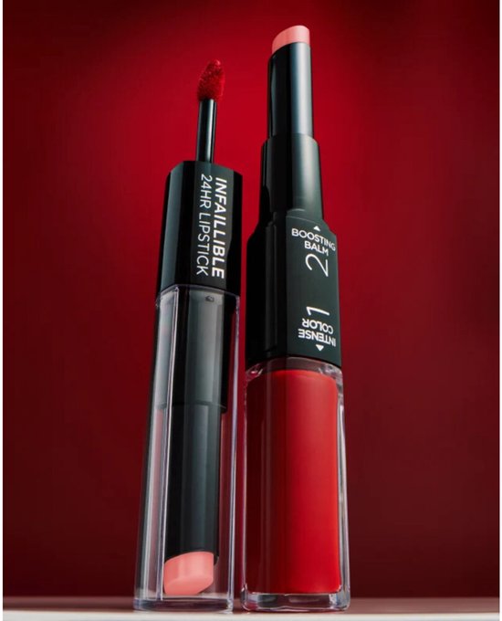 L'Or�al Paris Infaillible 24H Lipstick - Langhoudende 2-staps Lipstick met Vitamine E - 213 Toujour Teaberry - Pruim - 5.7ml