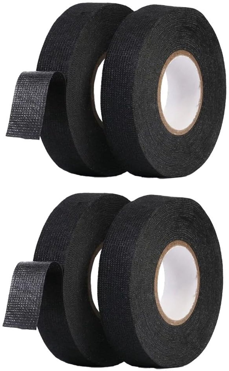 Zelfklevende stofband 19mm x 15m - Zwart - Hoge temperatuurweerstand - Ideaal voor kabelbundeling - ShopVlot