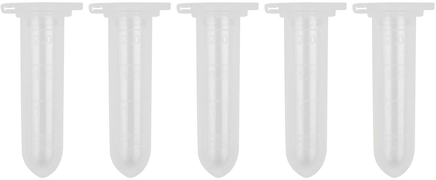 100 x 3ml plastic EP tube round bottom vials tubes lab supplies sample container - ShopVlot