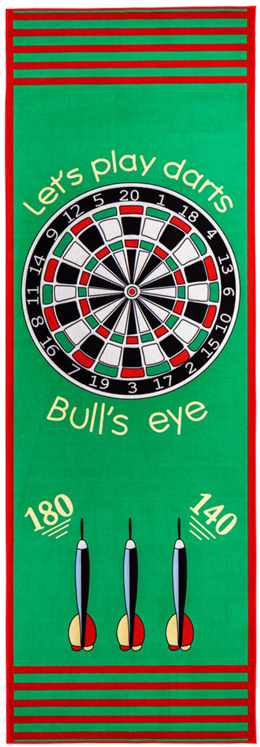 Speelkleed Darts Green 79 x 237 cm - Dartmat - Speelmat - Vloerkleed - Polyester - Antislip
