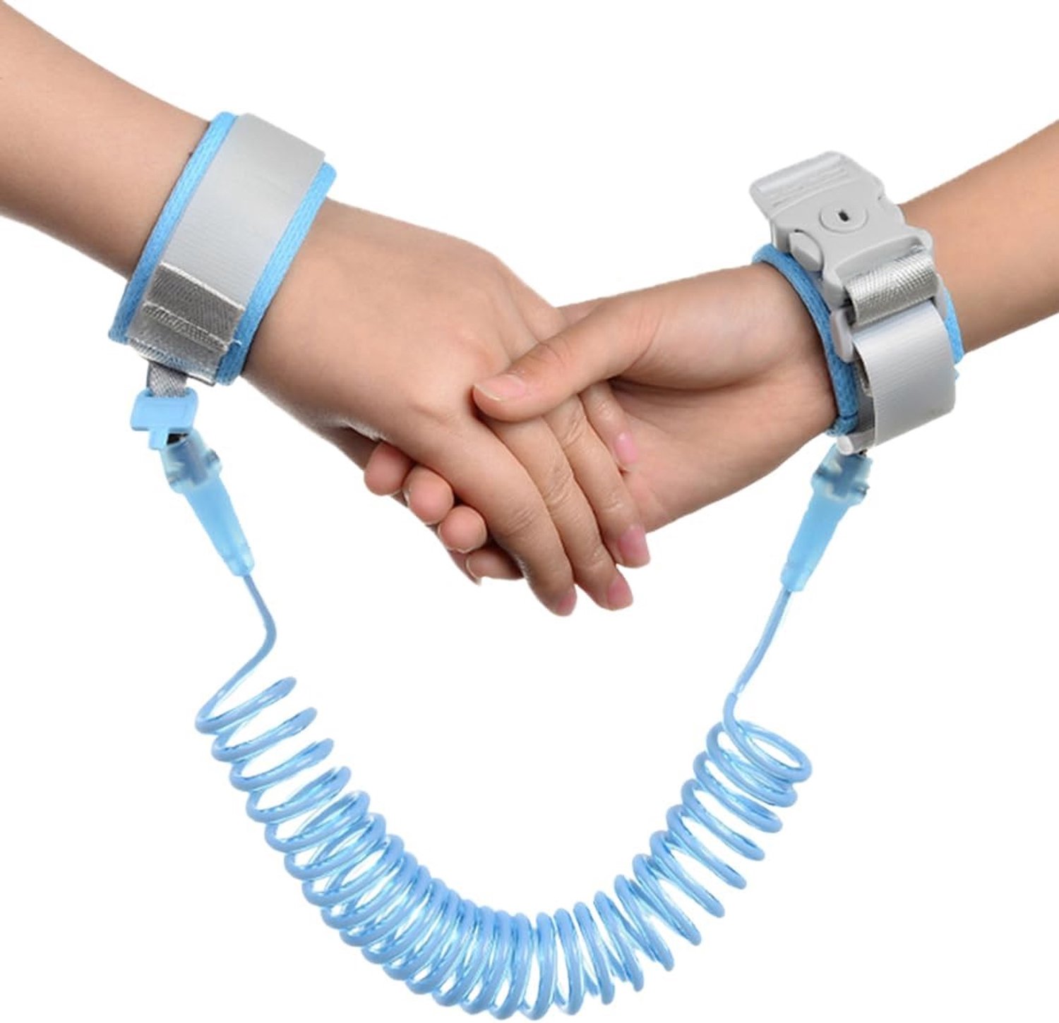 Veiligheidsriem voor Kinderen, 2 m Antiverlies Polsband, Elastische Armband met 360° Rotatie en Stalen Kabel voor Extra Beveiliging