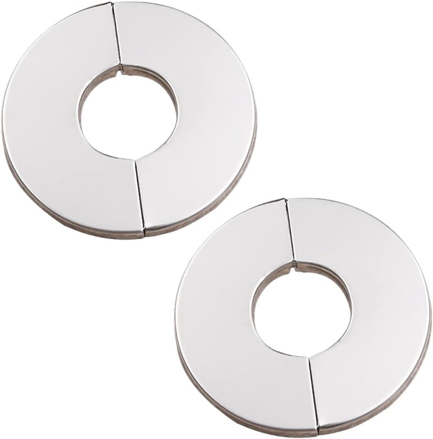 Kraanafdekking 42mm - Rvs chroom - Dubbelzijdige tape - Eenvoudige installatie - ShopVlot
