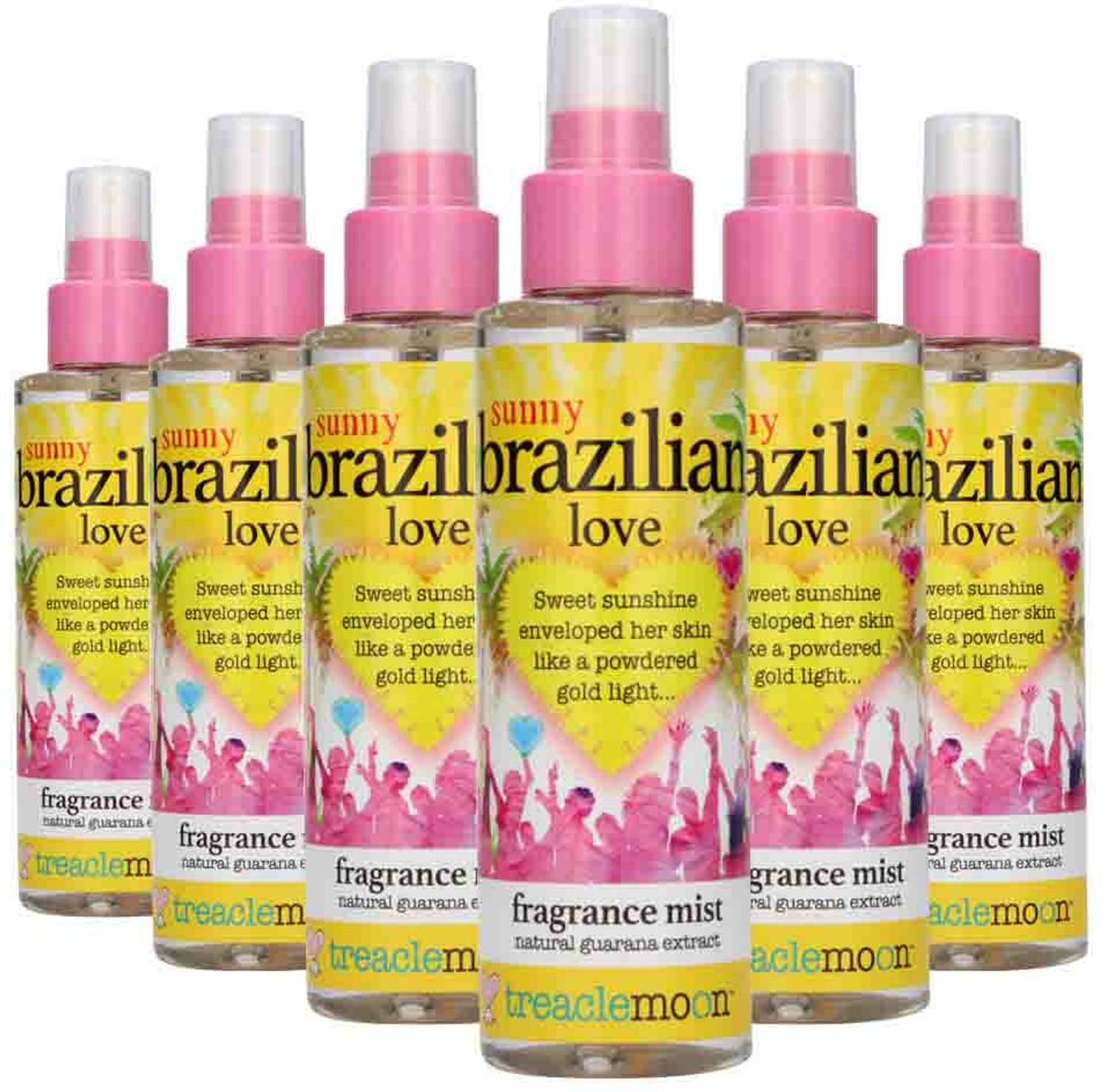 Treaclemoon - Brazilian Love Body Mist - 6 x 150 ml - Voordeelverpakking