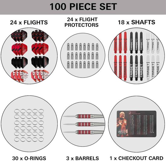 Target Stephen Bunting Brass Set 100 Pieces - Dartpijlen van Target — afbeelding 4