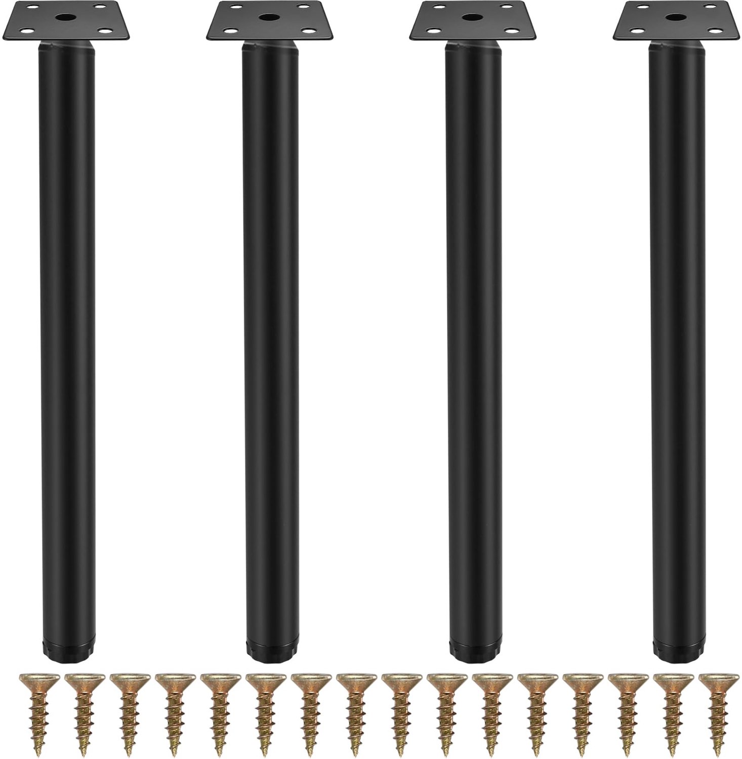 Fulushouxi Meubelpoten, verstelbaar, metaal, steunpoten, reservepoten voor bank, tafel, stoel, bureau, keuken, kast, 30 cm, 4 stuks