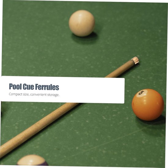 Poolkeu Koperen Nippel Biljart Zwembad Stok Adereindhulzen Zwembad Tip Hoepels Pooltafel Tips Voor Poolkeuen Snooker Pool Onderdelen Snooker-keu Uitrusting Hanger Golden — afbeelding 5