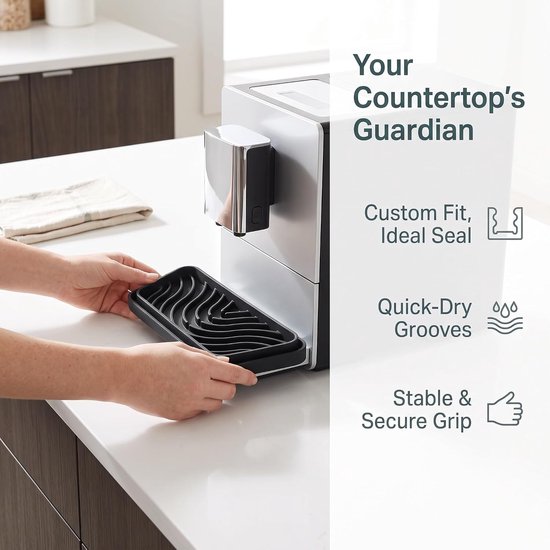 3 Stuks Delige Siliconen Lekmat voor Waterdispenser Formaat Antislip Drainerend Geschikt voor Koelkast Koffiemachine Drankstation — afbeelding 5