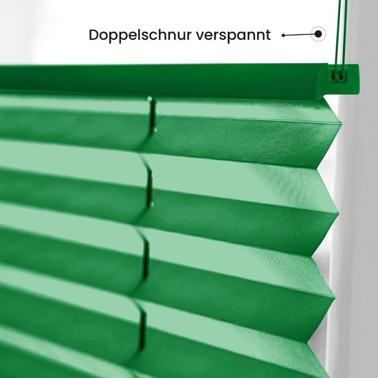 Sonello Plisségordijn Zonder Boren 90x160 cm Plissé Klemmfix Groente — afbeelding 5
