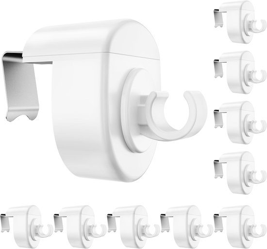 10 stuks raamhaken om op te hangen, 10-27 mm, verstelbaar, zonder boren — afbeelding 5