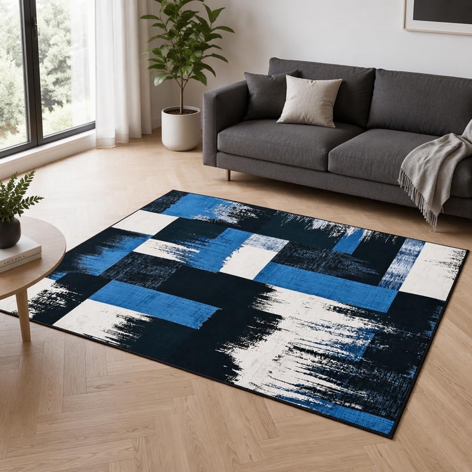 Modern geometrisch tapijt, tapijt van polyester voor huishoudtextiel