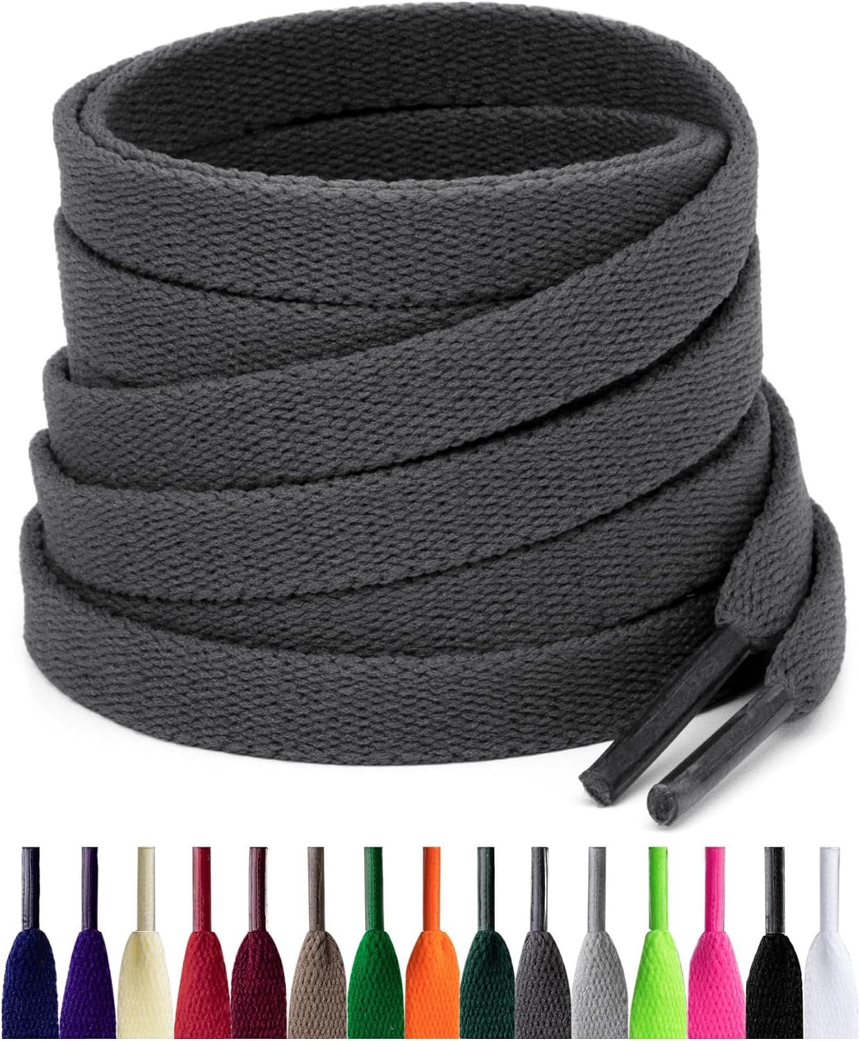2 paar platte schoenveters, 8 mm vervangende schoenveters voor sneakers, hardloopschoenen, sportschoenen