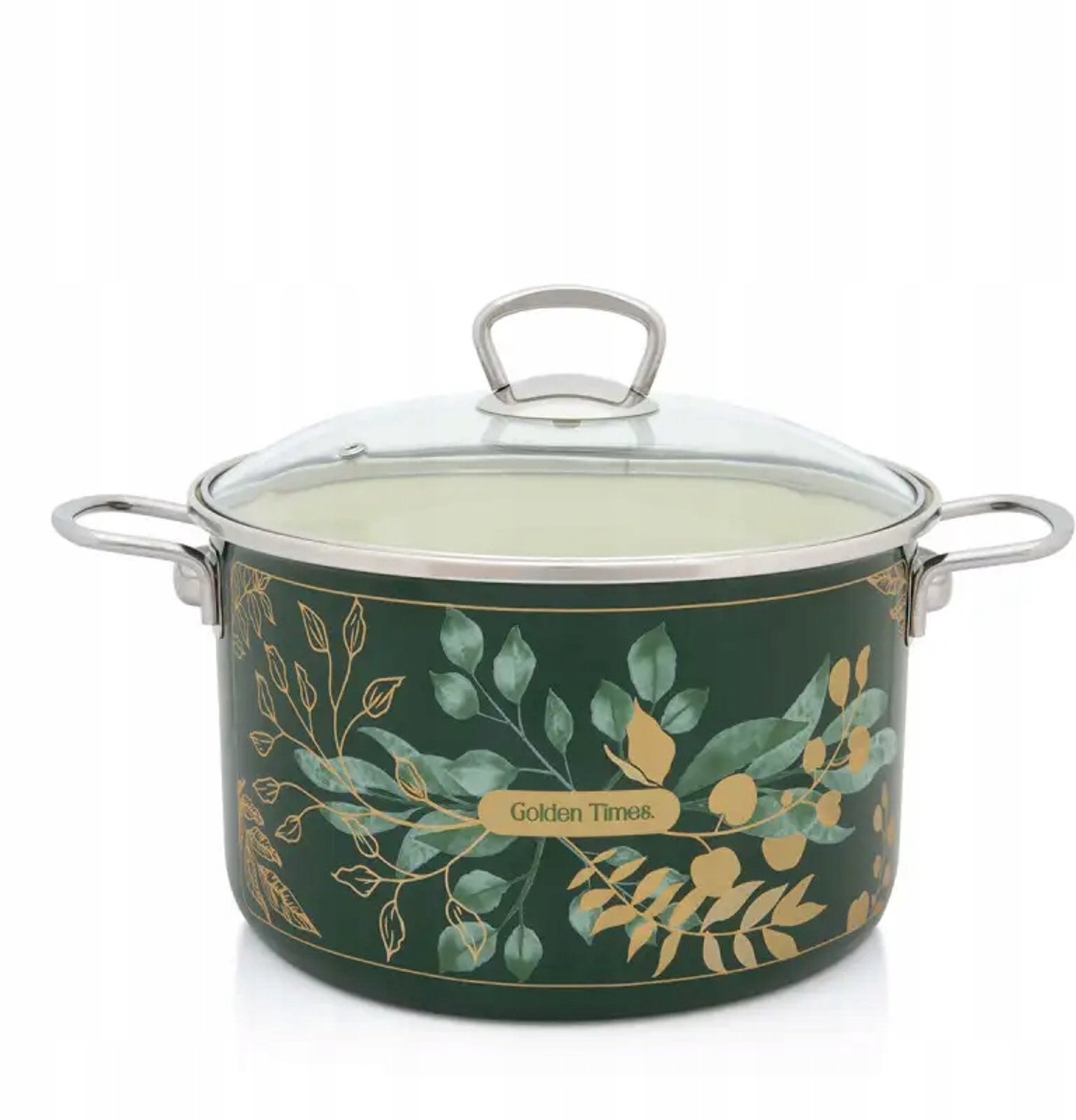 Metalac Golden Times Emaille Pan 6,75L, 24cm met Deksel