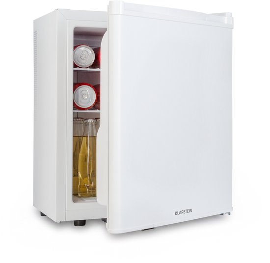 Klarstein Minibar minikoelkast voor op de kamer, minikoelkast voor drankjes, snacks en cosmetica, kleine , kleine en stille koelkast, verstelbare planken, kleine Skincar koelkast 5-22°C, 38L - 26 dB - voor Kantoor - Compact Vrijstaand van Klarstein — afbeelding 5