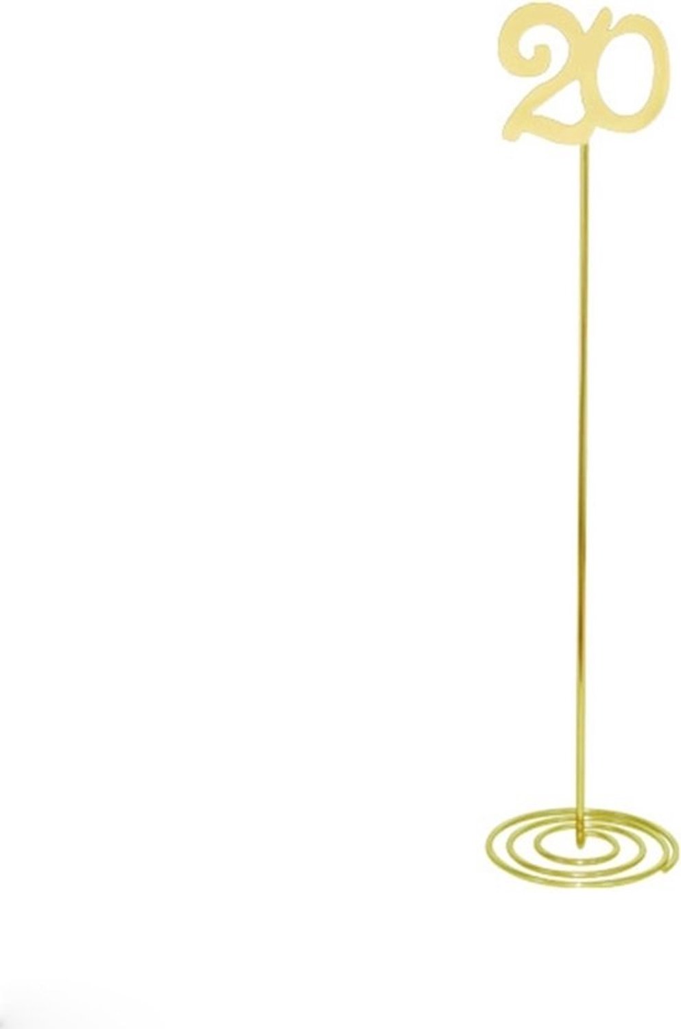 Herbruikbare tafelnummers - Plaatskaartjes set - Evenementen organiseren - Stabiele voet - 7x30.5 cm - Metaal