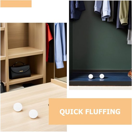 4 stuks wasballen voor winterkleding, verzorging van donsjassen - siliconen droogbal 5 cm/2 inch wasverzachter - droogtools voor truien, pluizen en kreukvrij maken van stoffen — afbeelding 3