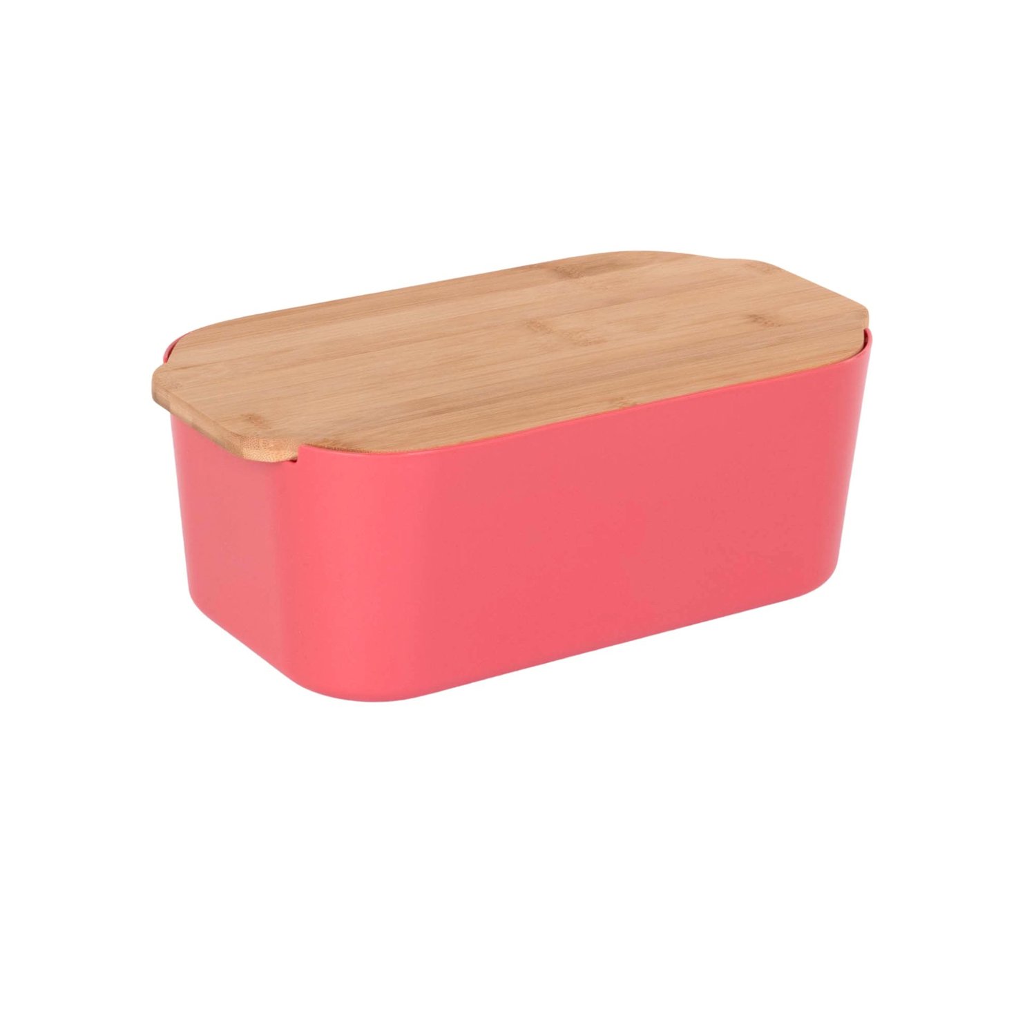 EH Excellent Houseware - Brooddoos met bamboe deksel, 33 x 18,5 x 12 cm