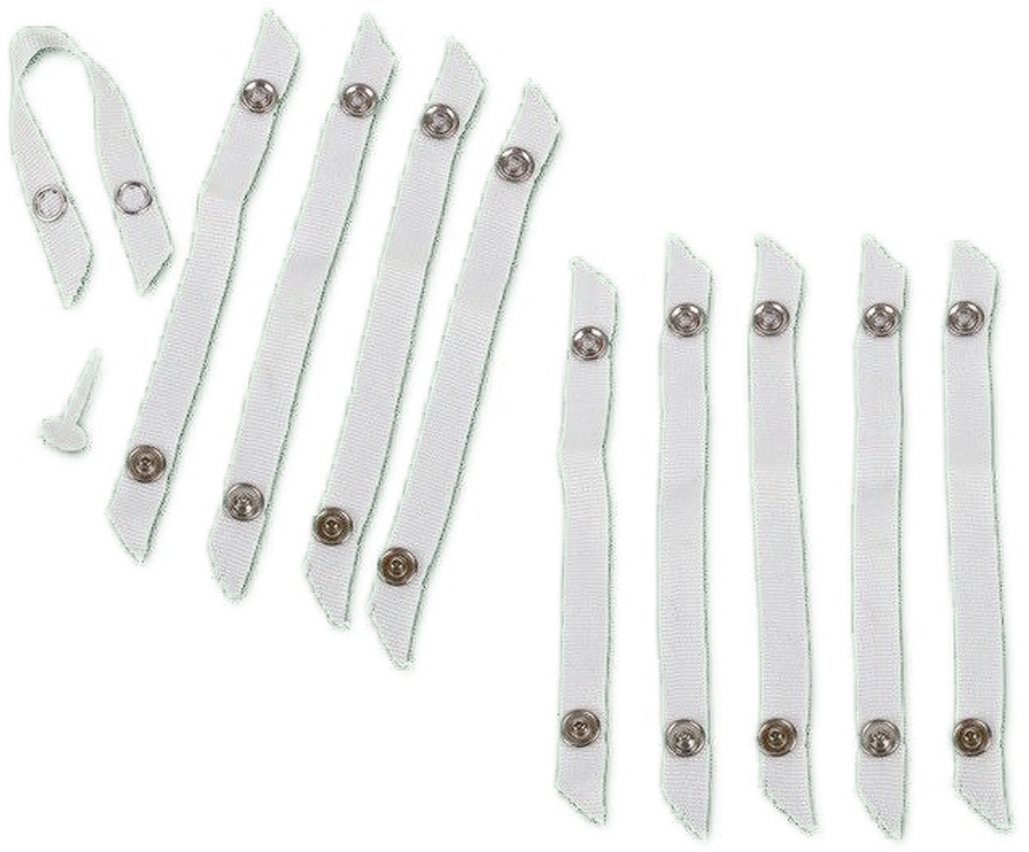 Maximex - Handdoek- en theedoekhouder met clip, 10 stuks