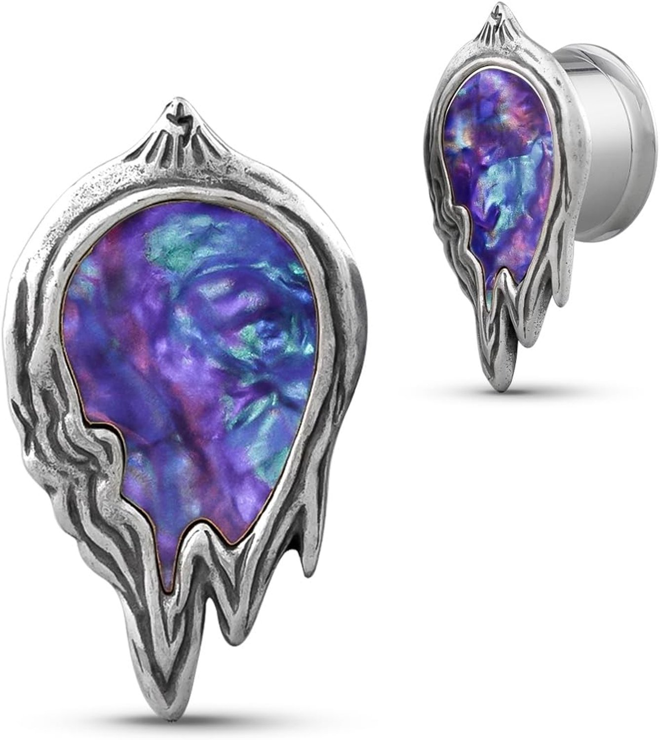 Oor tunnel 12mm - roestvrij staal - zandsteen design - stijlvol en duurzaam - m-winkel