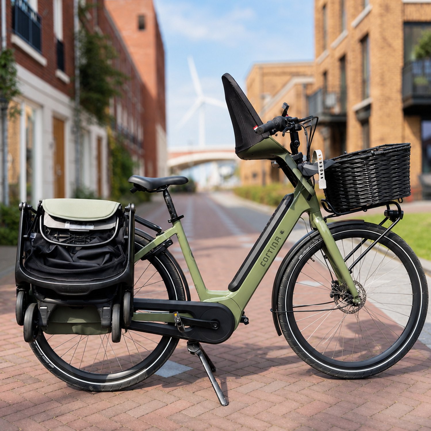 BuggyFix + MIK adapter (voor fietsen met bagagedrager zonder MIK)