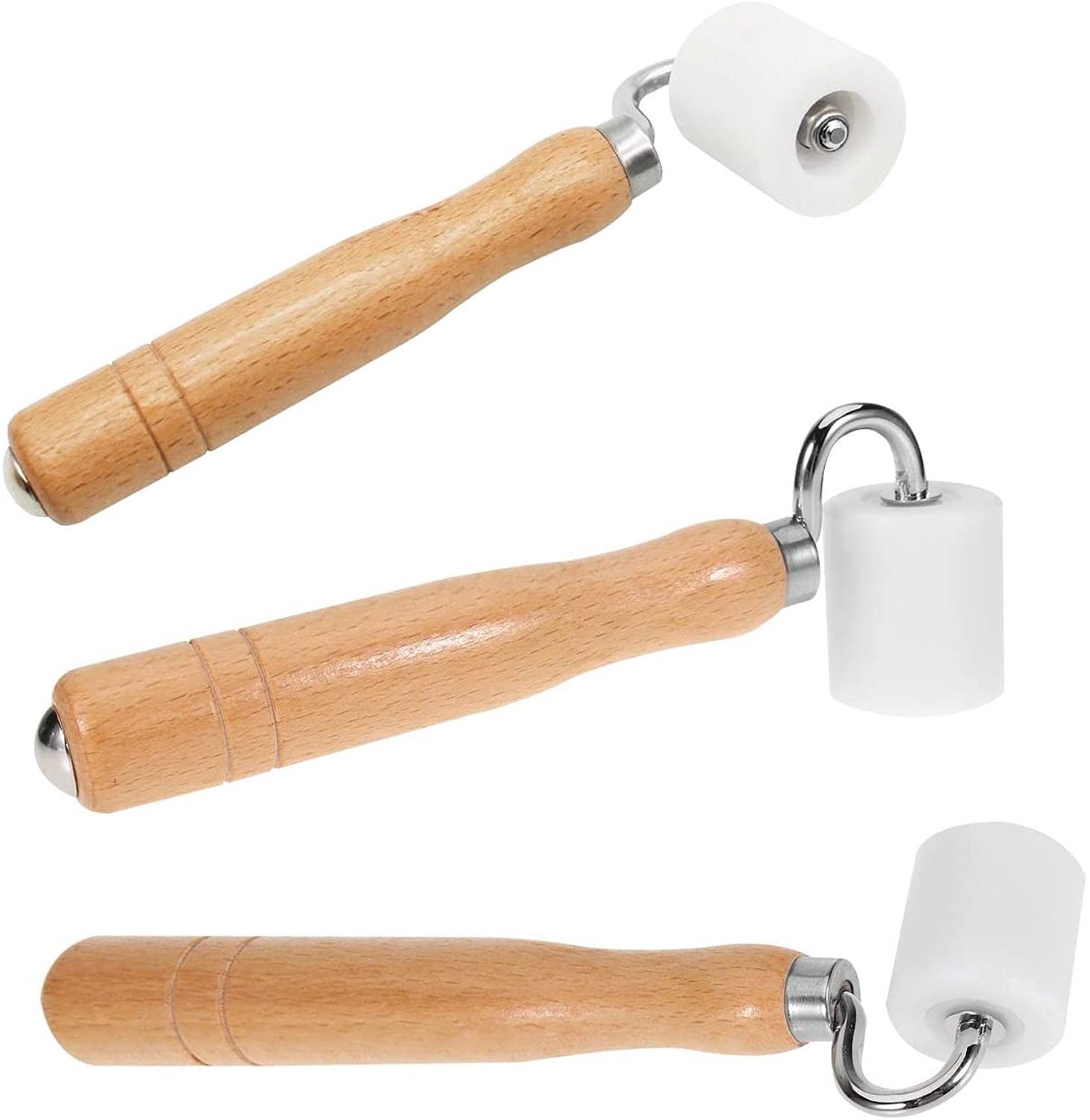 Behangdecoratieroller 2 stuks - Platte drukroller - Hoeknaadroller - Perfect voor huisdecoratie - m-winkel