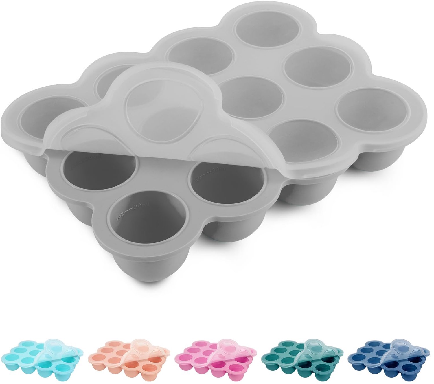 babyvoeding bewaren - siliconen containers - BPA-vrij - perfect voor zelfgemaakte babyvoeding - m-winkel