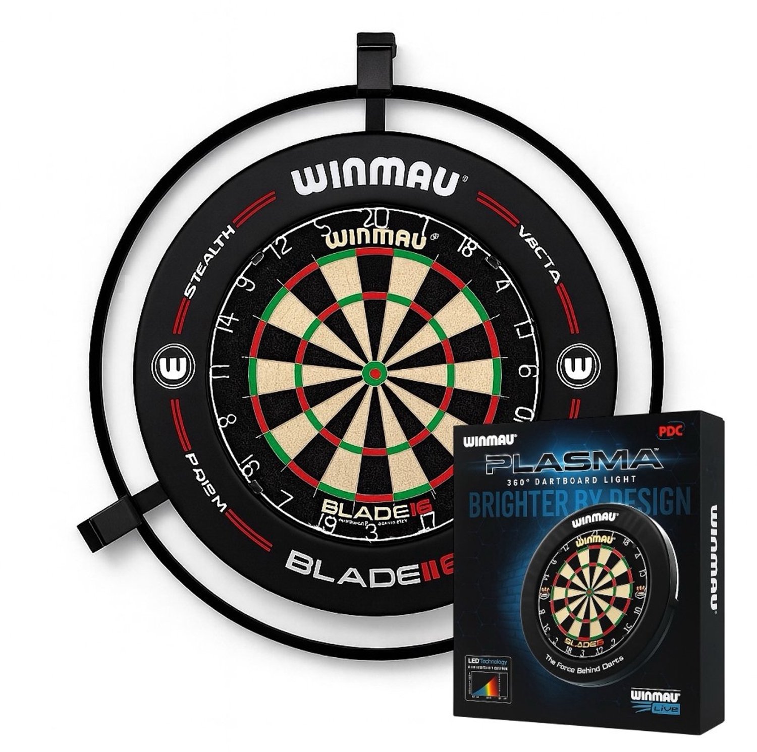 YUOM. Automatisch Dart Scoring Systeem - Compatibel met Autodarts - incl. Winmau 360 Dartbord Verlichting - Eenvoudige Installatie - incl. installatie-hulp - Zwart