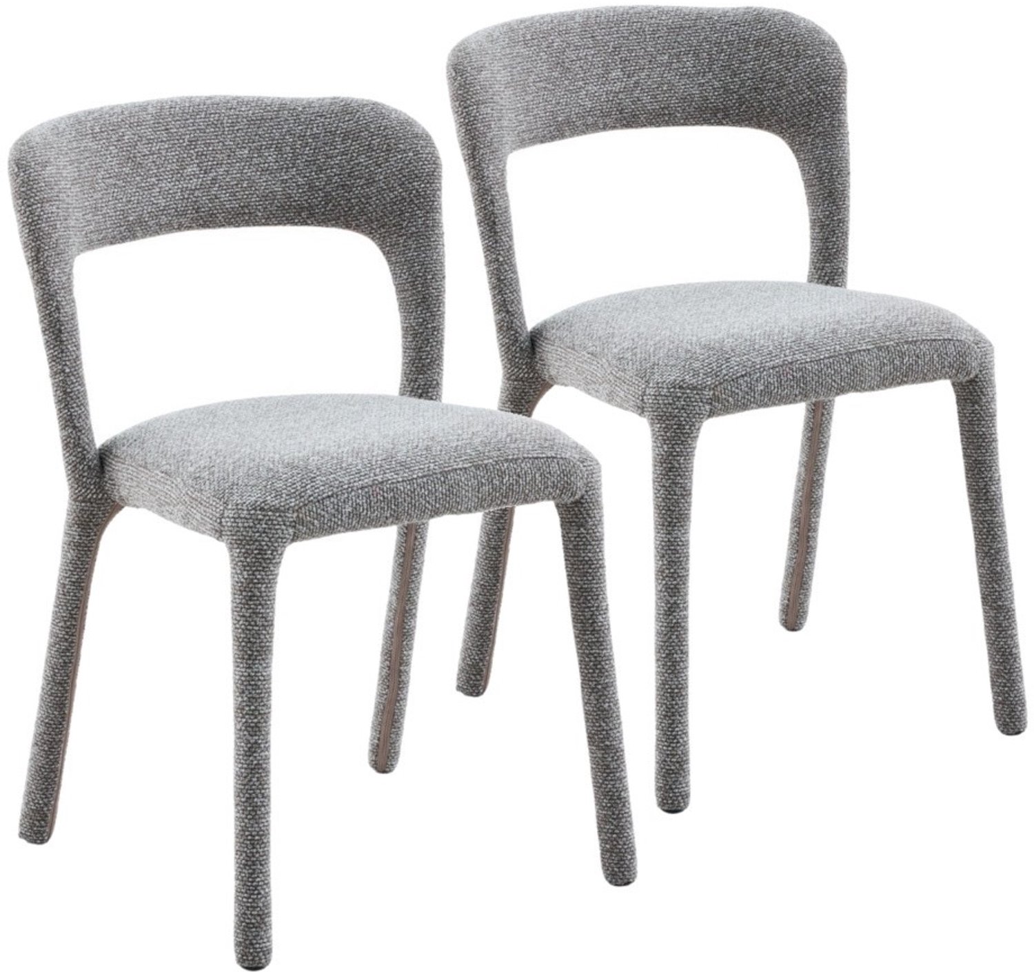 DS4U - - Noël eetkamerstoel - Set van 2 - Taupe - Stof