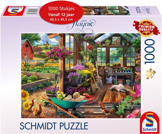Schmidt Tuinhuisje legpuzzel van Jeff Haynie