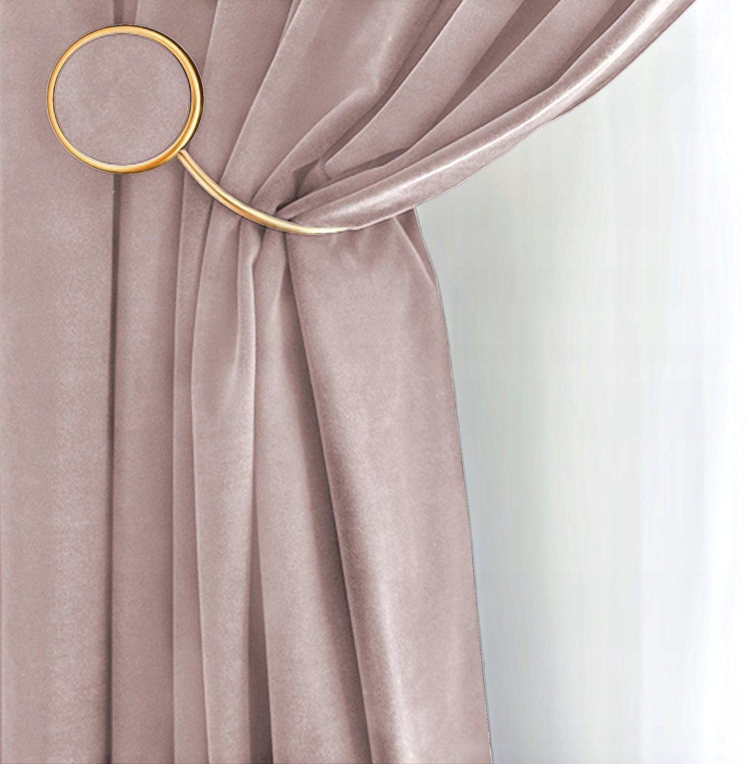 PRESTIQUA Velours Gordijn Salon 150x240cm Poederroze Verduisterend