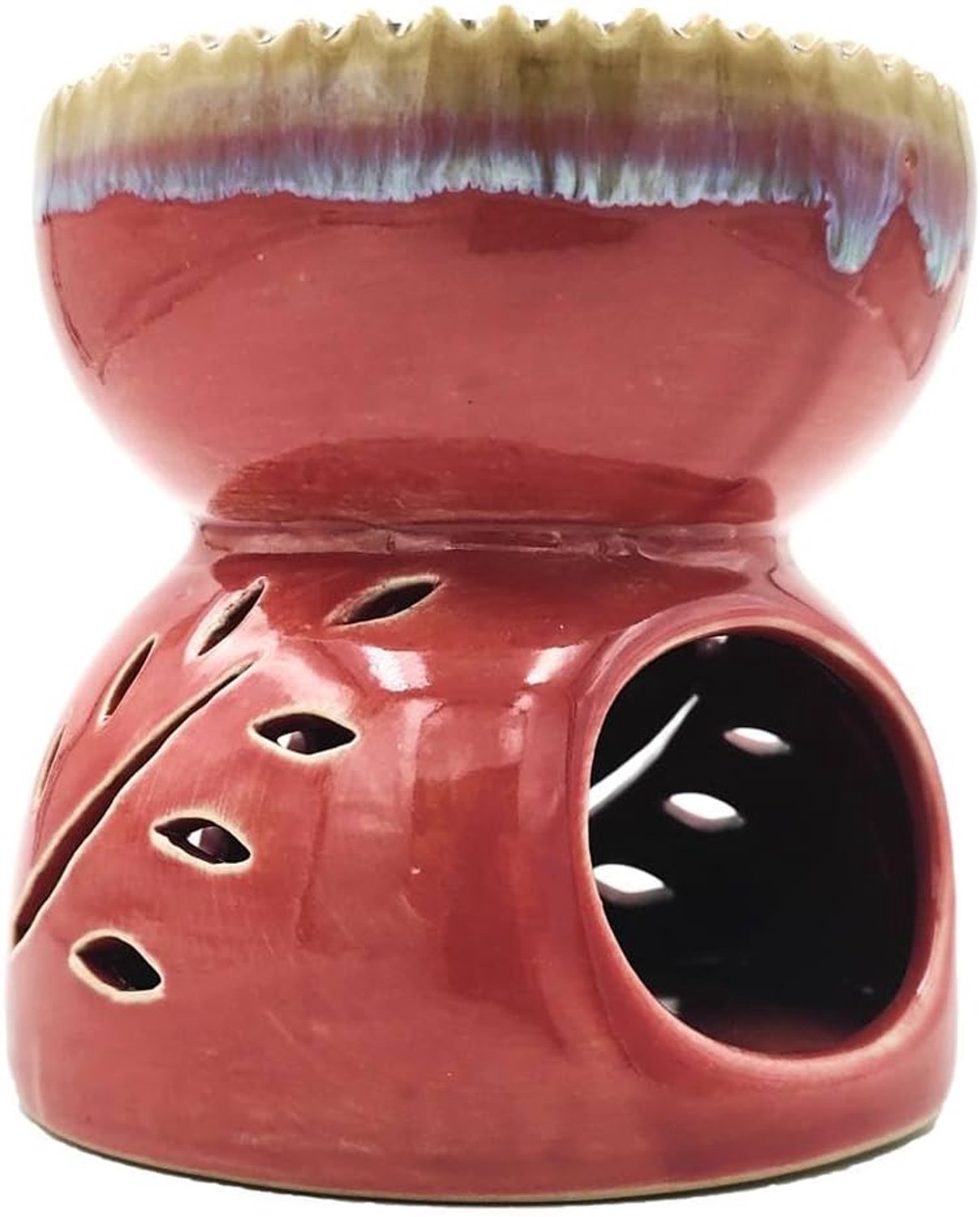 Fragrance lamp - Celadon keramiek - Roze - Creëer een aangename sfeer - m-winkel