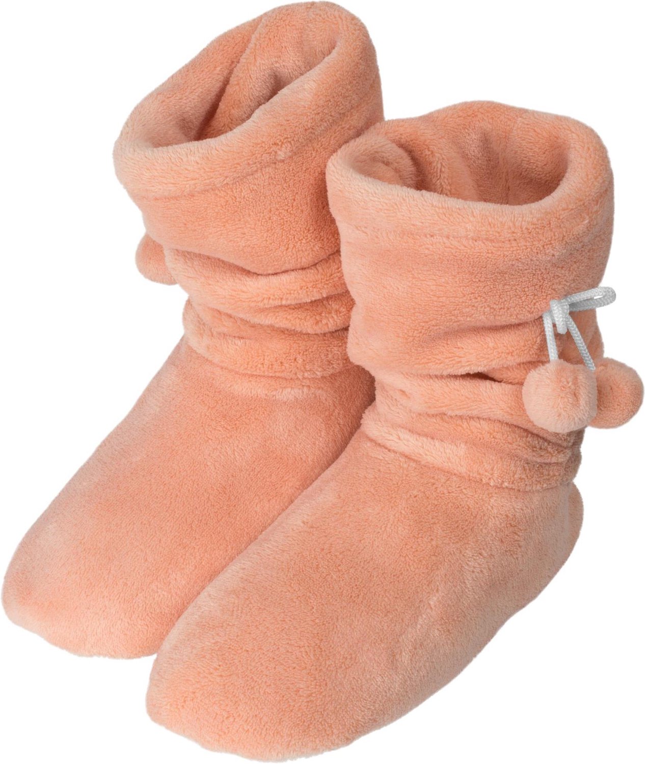 Fleece-pantoffels voor dames met pompons