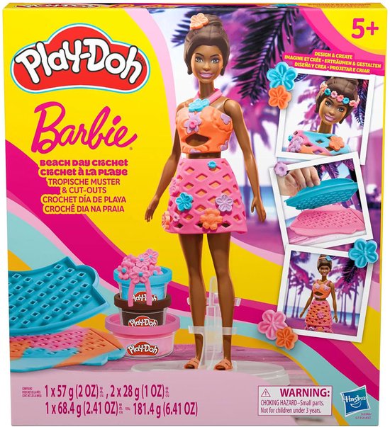 Play-Doh - Haakset Barbie op het strand - Kleiset — cadeau in Spellen & Speelgoed - foto 7