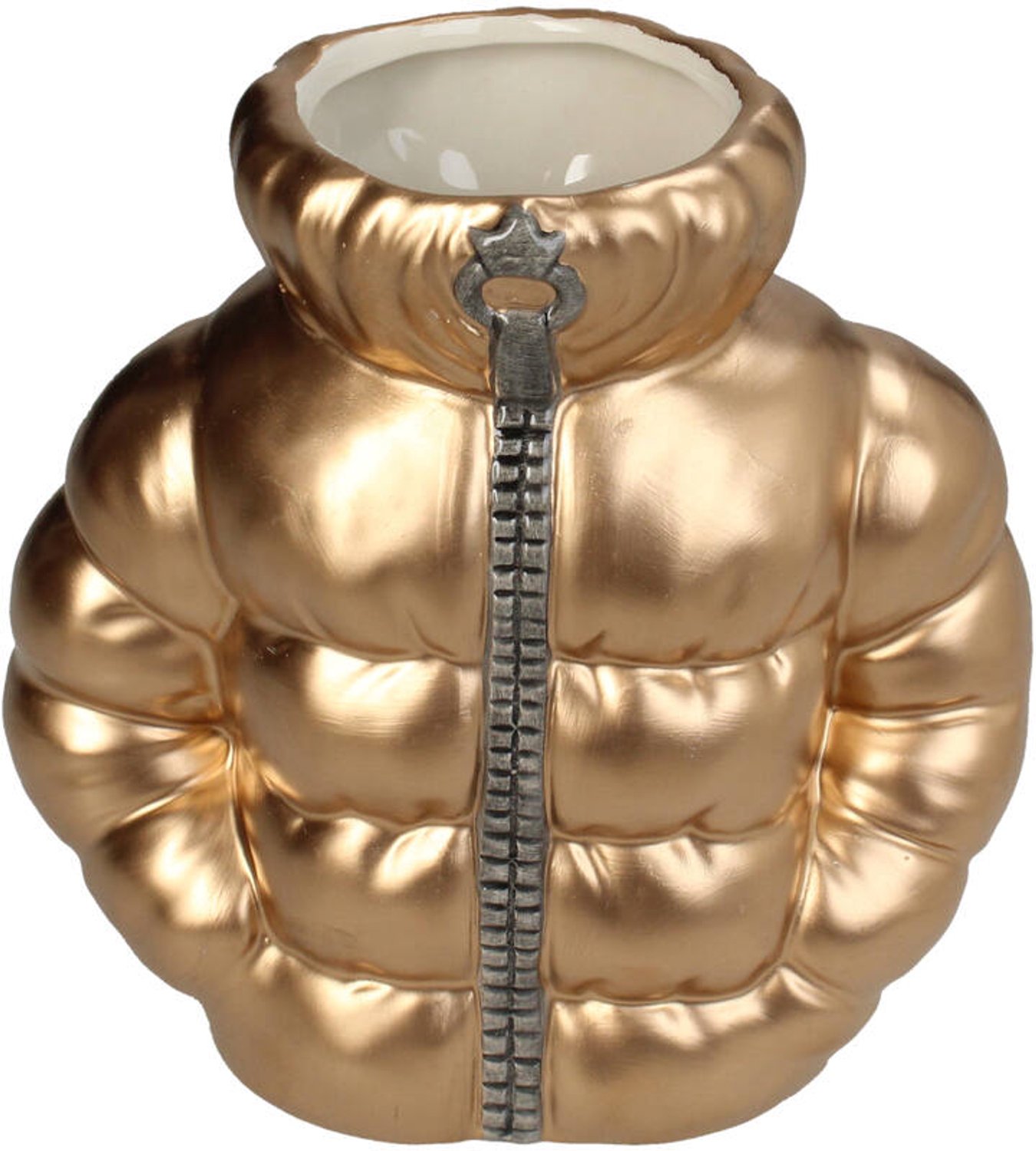 Kersten vaas dolomiet ski jas 17.5x9.5x17.5cm goud